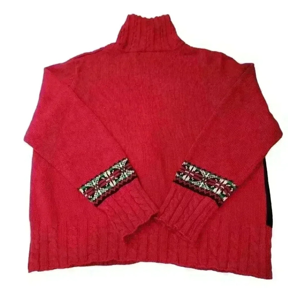 Vintage Sweater Bonnie & Bill Ramie Cardigan Fair Isle Womens XL Festive Nordic - Picture 3 of 16